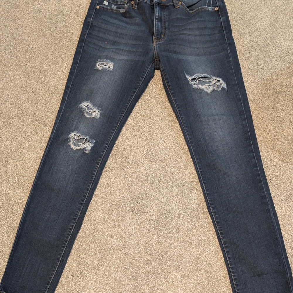 KanCan Dark Blue Distressed Skinny Jeans